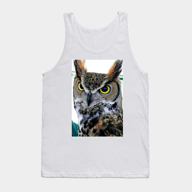 Great Horned Owl Bird Of Prey Tank Top by Andy Evans Photos